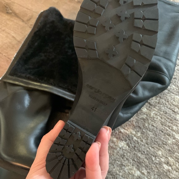 New Sergio Rossi Wedge Ice Boots sz 41 - Picture 3 of 6